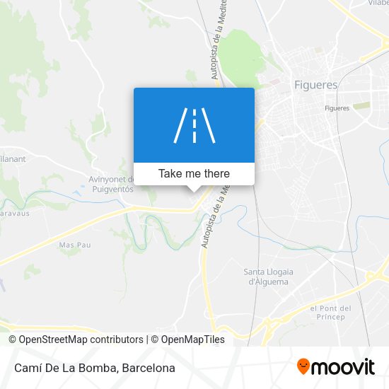 Camí De La Bomba map