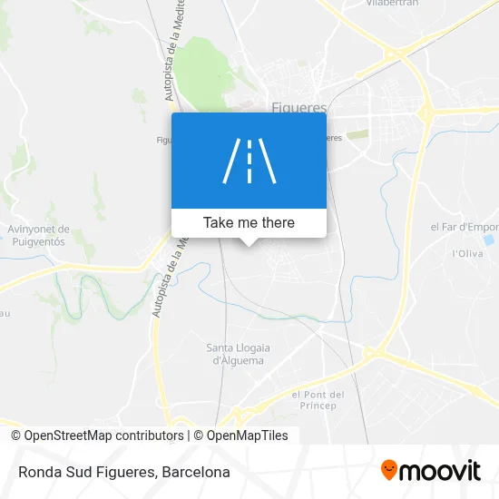 Ronda Sud Figueres map