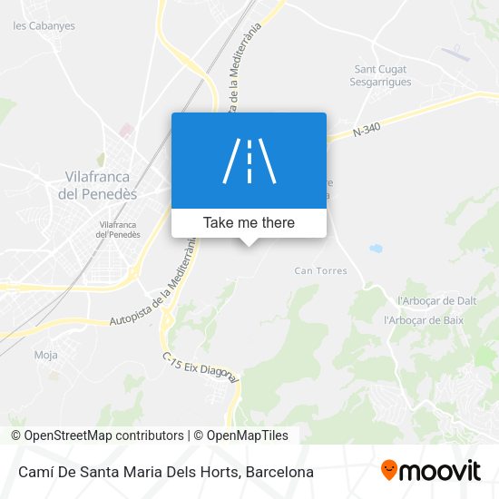 Camí De Santa Maria Dels Horts map