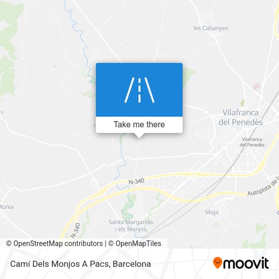 Camí Dels Monjos A Pacs map