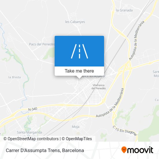 Carrer D'Assumpta Trens map