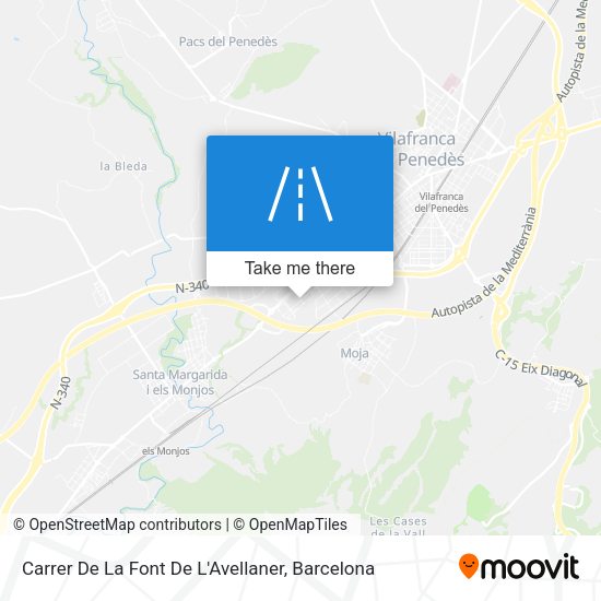 Carrer De La Font De L'Avellaner map