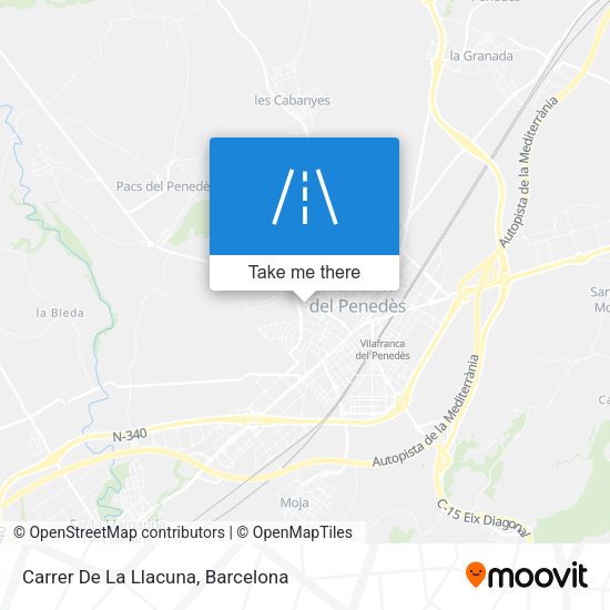 Carrer De La Llacuna map