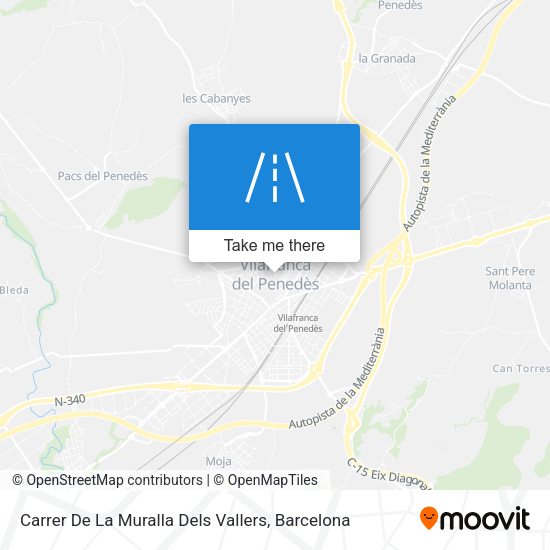 Carrer De La Muralla Dels Vallers map