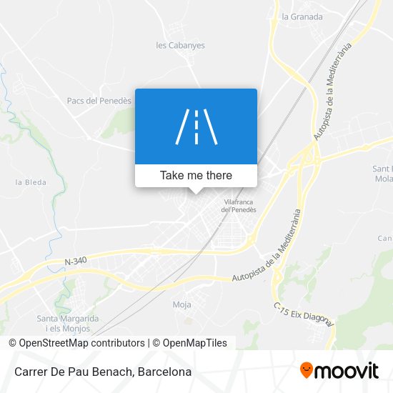 Carrer De Pau Benach map