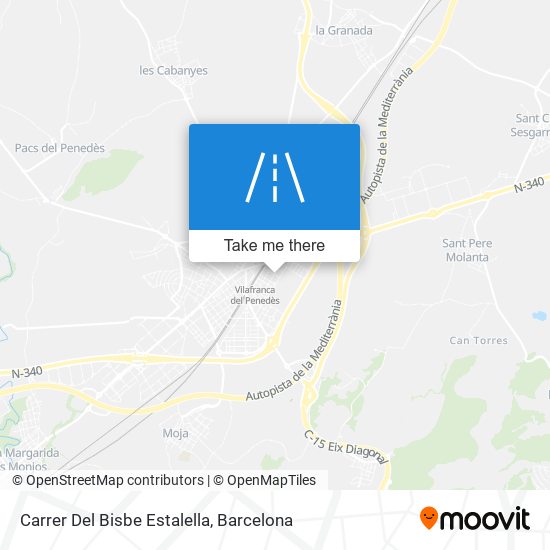 mapa Carrer Del Bisbe Estalella