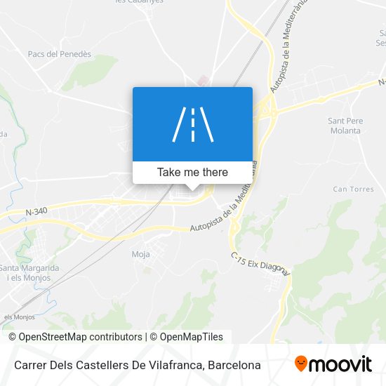 Carrer Dels Castellers De Vilafranca map