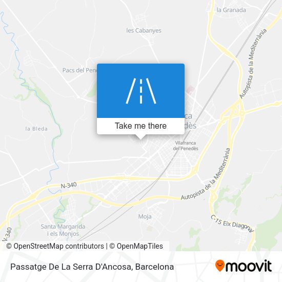 Passatge De La Serra D'Ancosa map