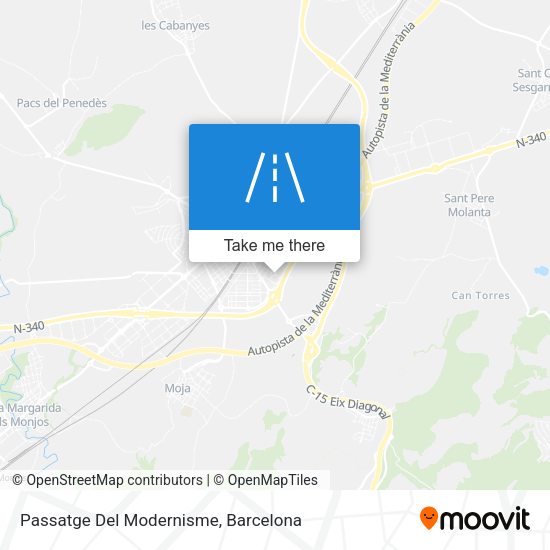 Passatge Del Modernisme map