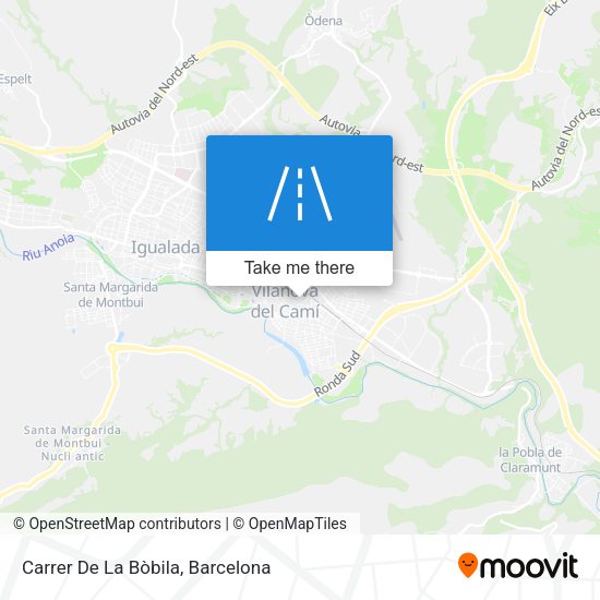 Carrer De La Bòbila map