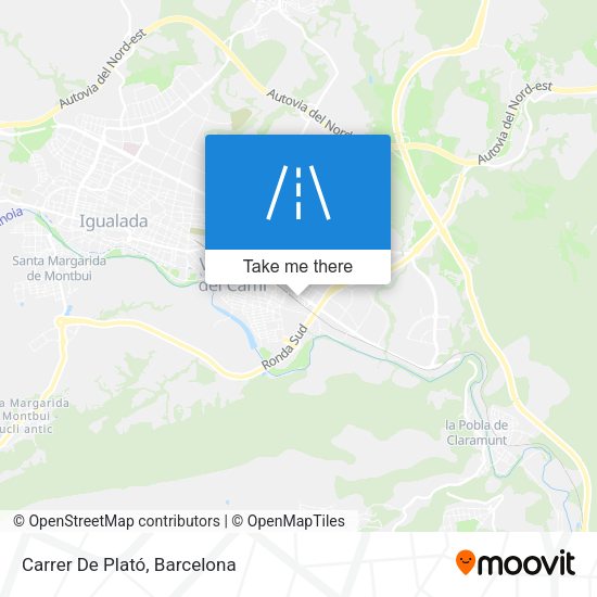 Carrer De Plató map