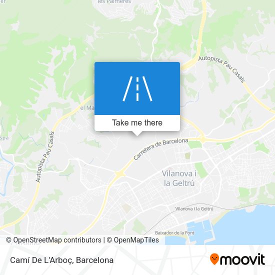 Camí De L'Arboç map