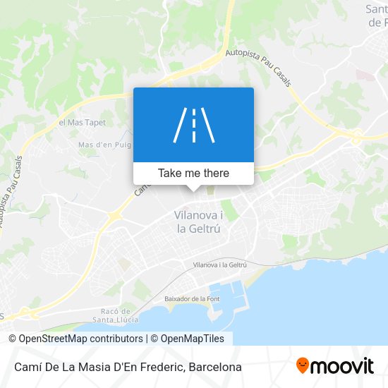 Camí De La Masia D'En Frederic map