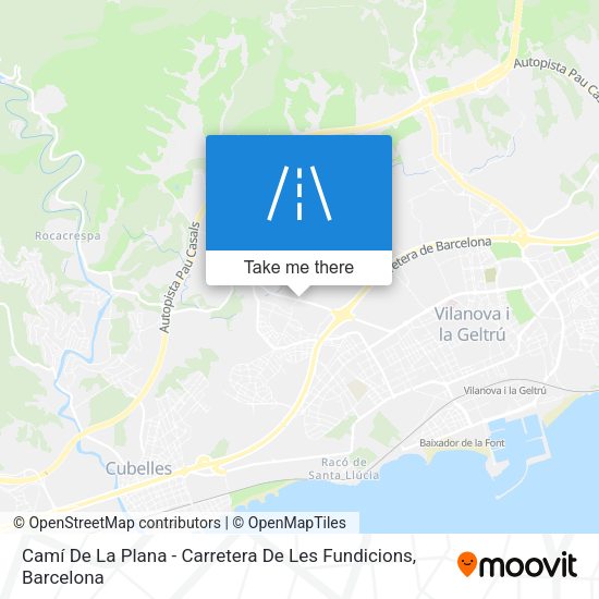 Camí De La Plana - Carretera De Les Fundicions map
