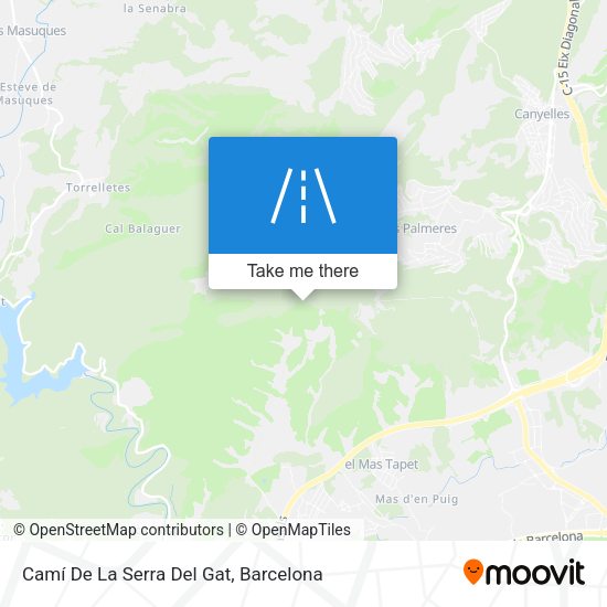 Camí De La Serra Del Gat map