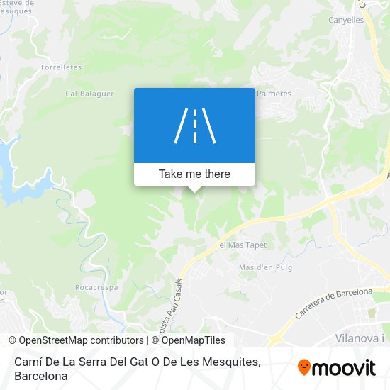 Camí De La Serra Del Gat O De Les Mesquites map