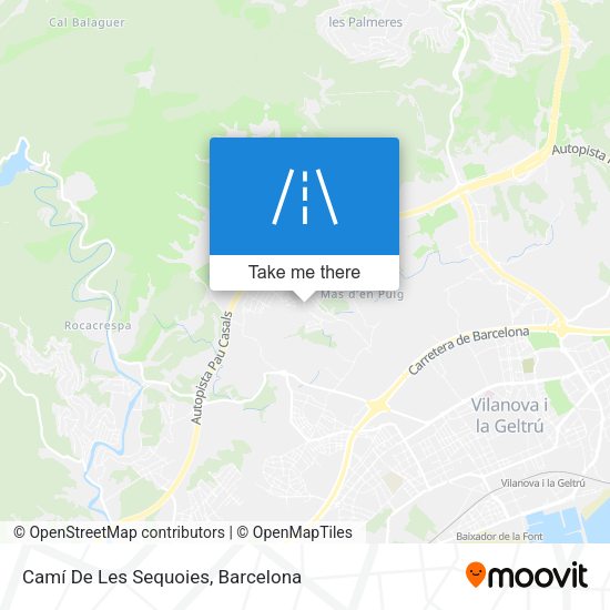 Camí De Les Sequoies map