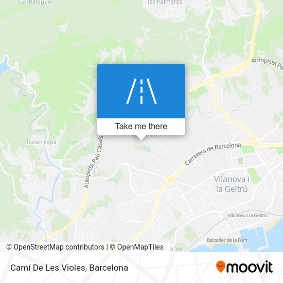 Camí De Les Violes map