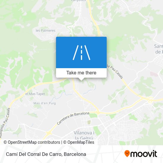 Camí Del Corral De Carro map