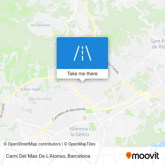 Camí Del Mas De L'Alonso map