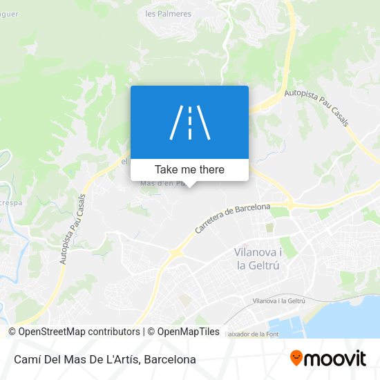 Camí Del Mas De L'Artís map