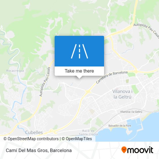Camí Del Mas Gros map