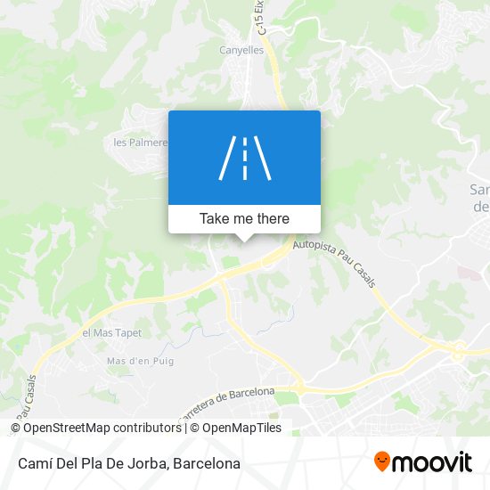 Camí Del Pla De Jorba map