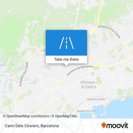 Camí Dels Cirerers map