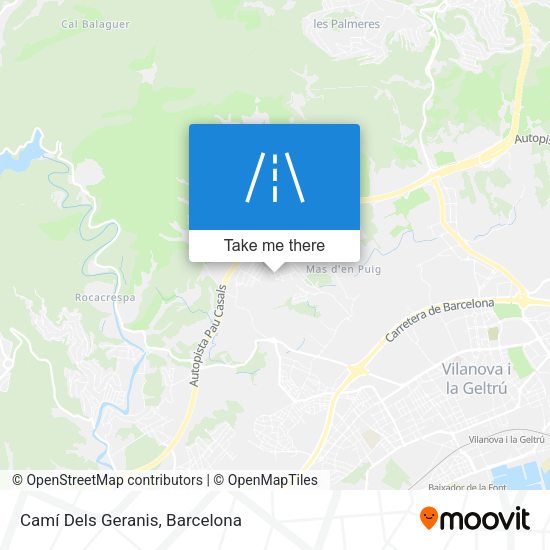 Camí Dels Geranis map