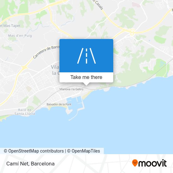 Camí Net map