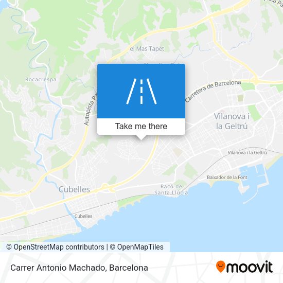 Carrer Antonio Machado map