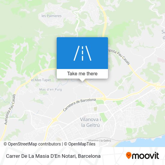 Carrer De La Masia D'En Notari map