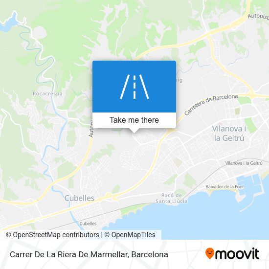 Carrer De La Riera De Marmellar map