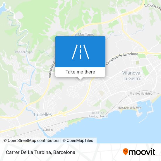 Carrer De La Turbina map