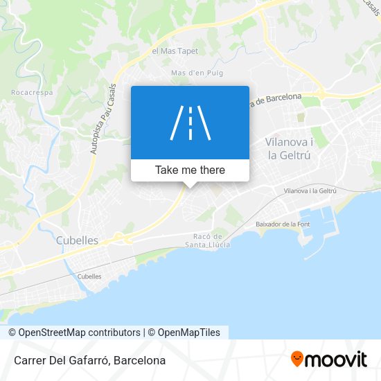 Carrer Del Gafarró map