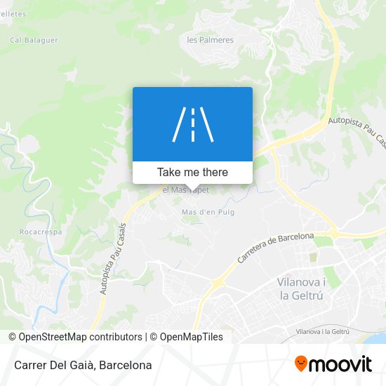 Carrer Del Gaià map