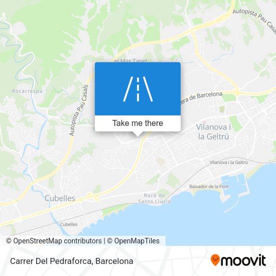 Carrer Del Pedraforca map