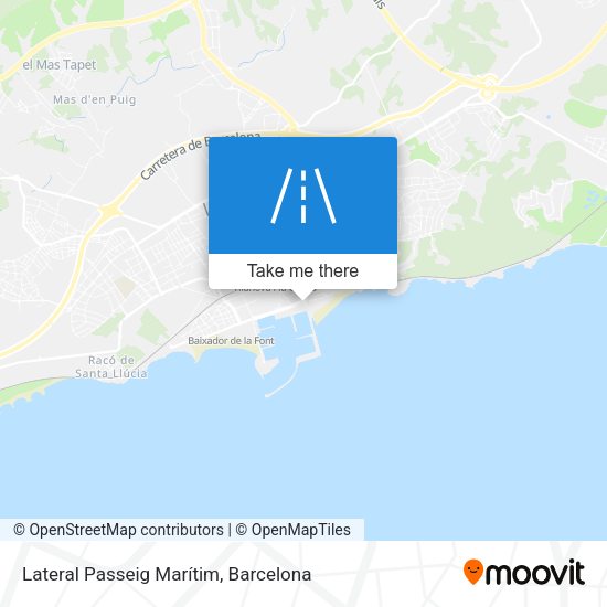 Lateral Passeig Marítim map