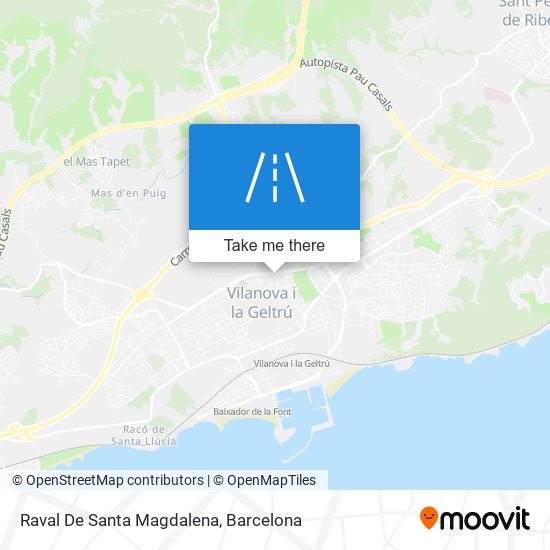 Raval De Santa Magdalena map