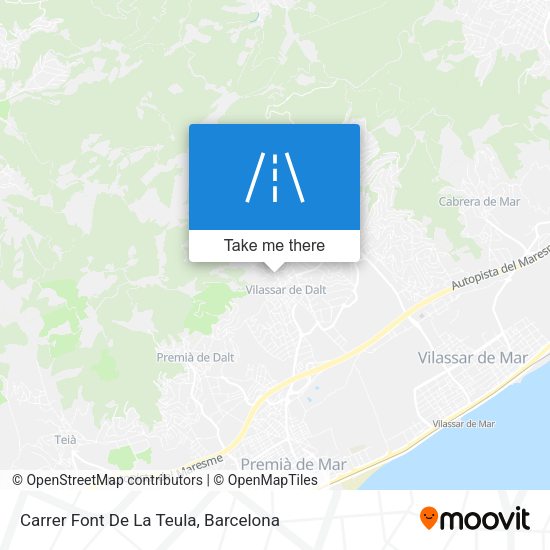 Carrer Font De La Teula map