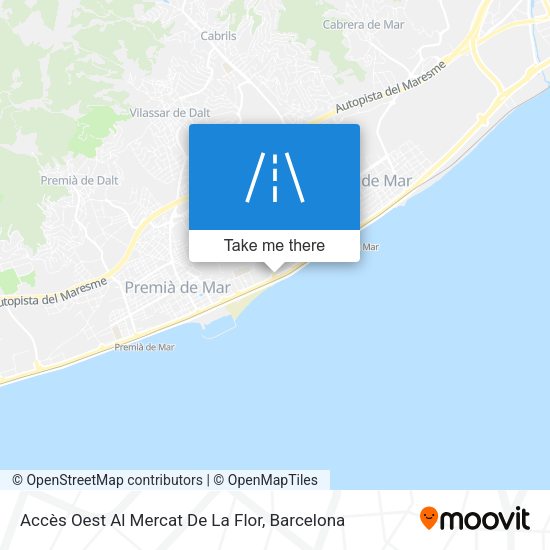 Accès Oest Al Mercat De La Flor map