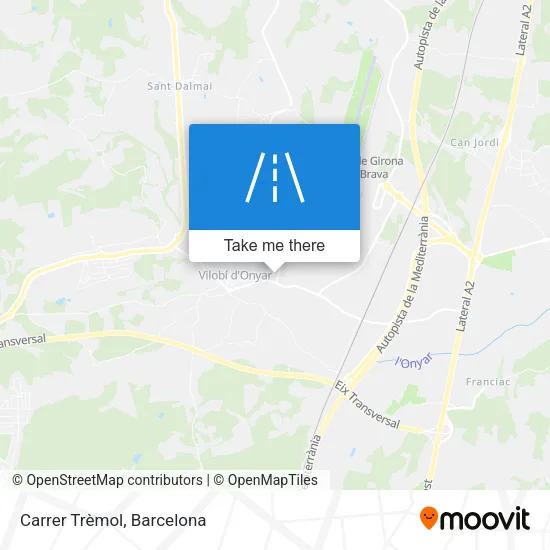 mapa Carrer Trèmol
