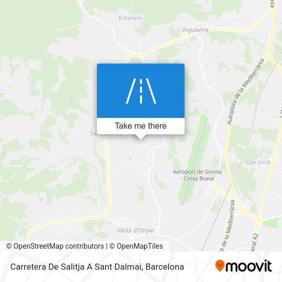 Carretera De Salitja A Sant Dalmai map