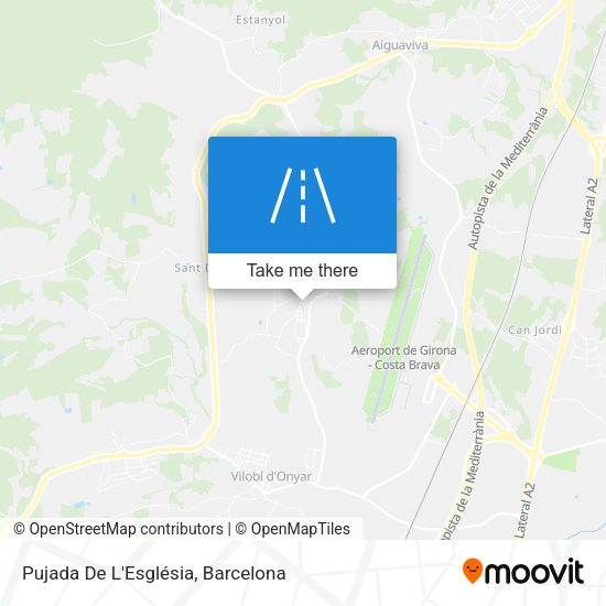 Pujada De L'Església map