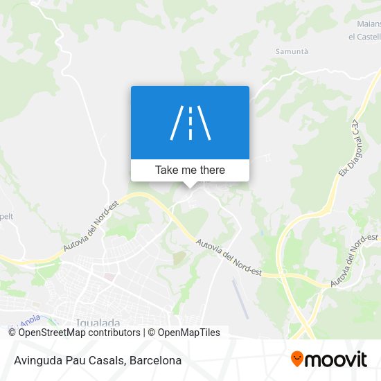 Avinguda Pau Casals map