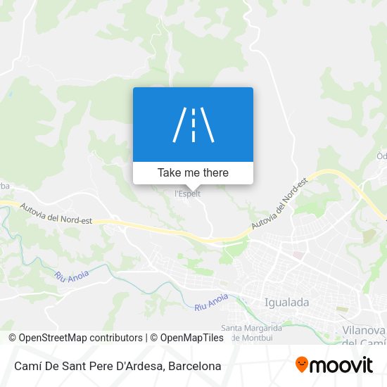 Camí De Sant Pere D'Ardesa map