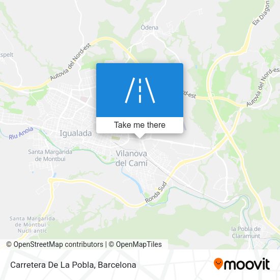 Carretera De La Pobla map