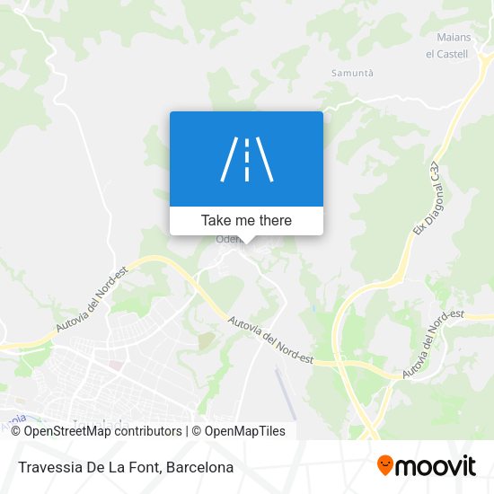 Travessia De La Font map