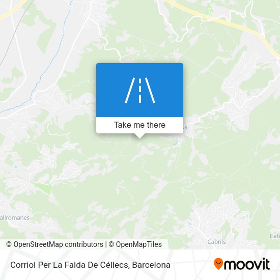 Corriol Per La Falda De Céllecs map