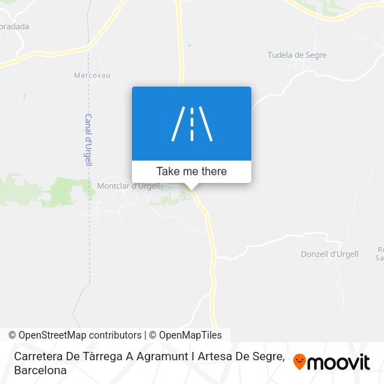 Carretera De Tàrrega A Agramunt I Artesa De Segre map